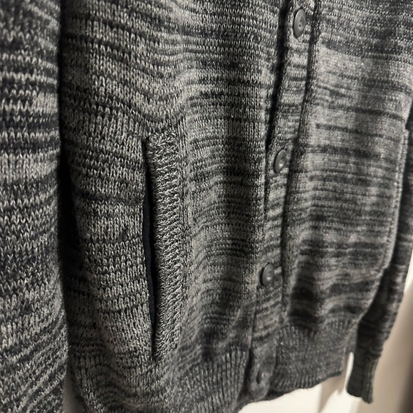 American Rag Gray Cardigan Button Front Grandpa Sweater XL 100% Cotton Preppy - Picture 8 of 10